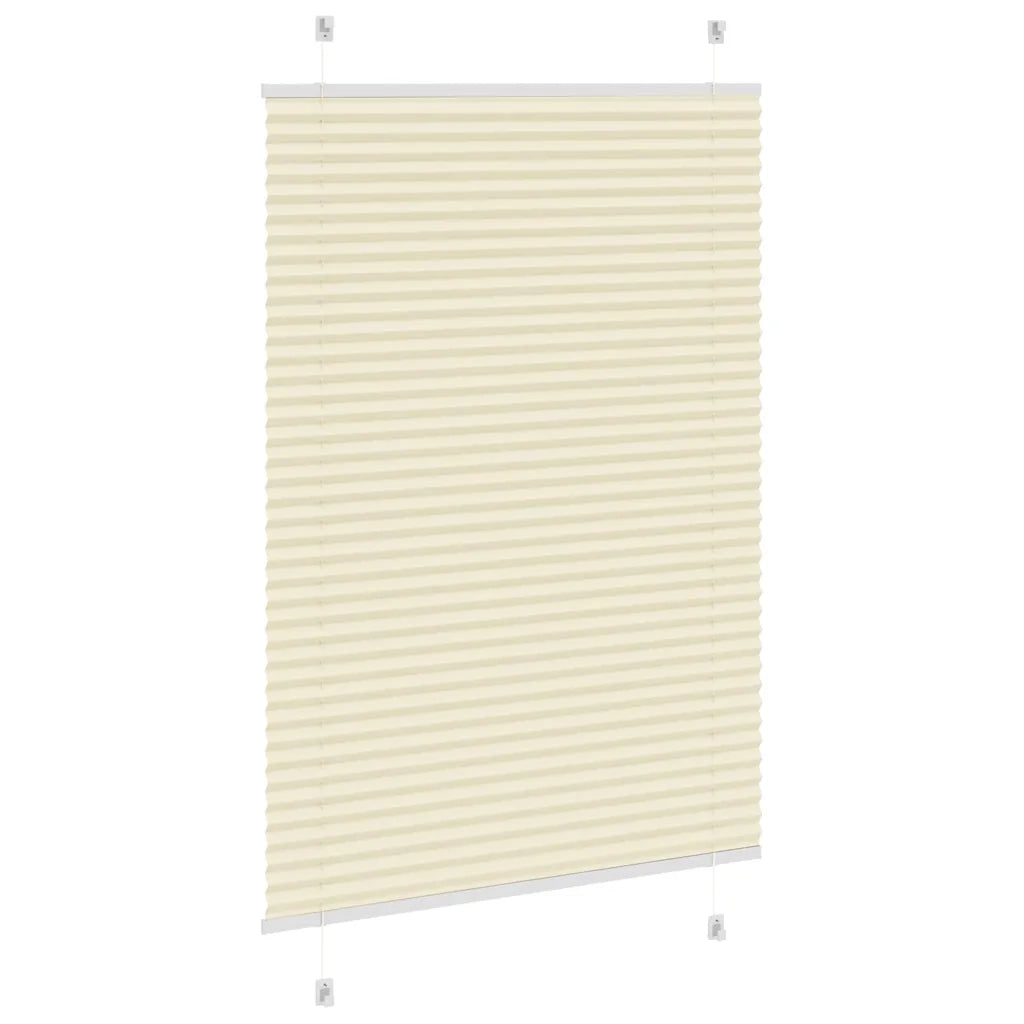 Tenda Plissettata Crema 90x150 cm Larghezza Tessuto 89,4 cm