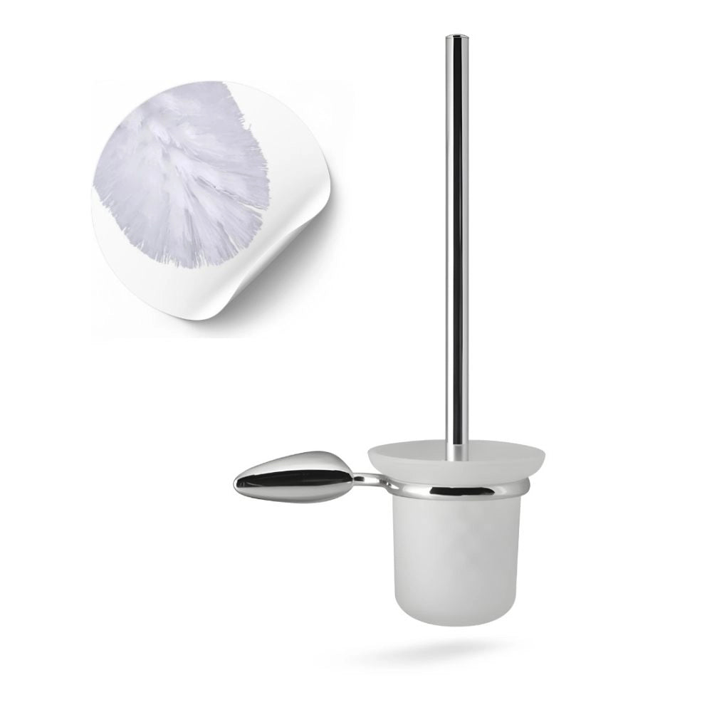 Set 9 pezzi accessori da bagno odissea acciaio cromato dal design moderno