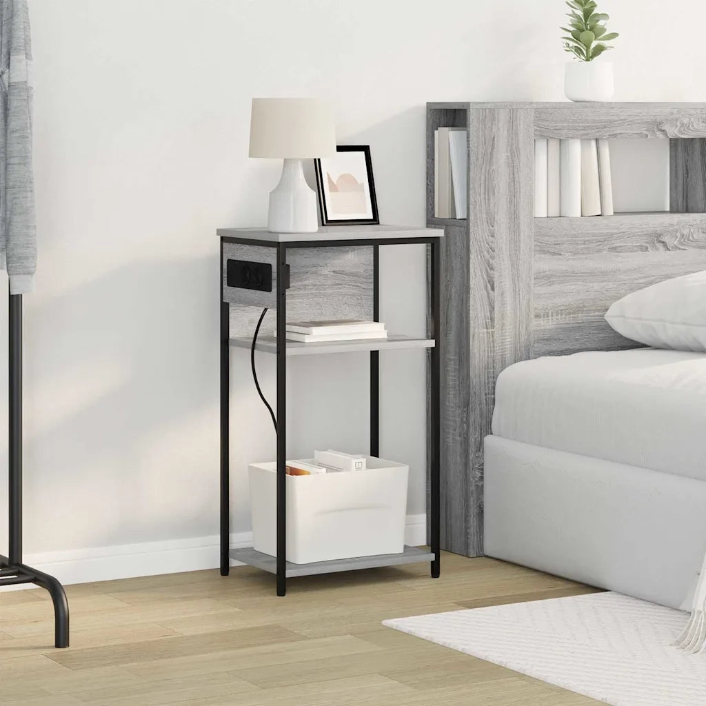 Armadio da Notte Grigio Sonoma 41 x 28 x 76 cm 859578