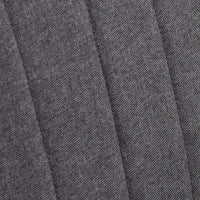 Divano 2 Posti Moderno in Tessuto Senza Braccioli, Divanetto da Salotto con Gambe in Legno, 117x56.5x77 cm, Grigio Scuro