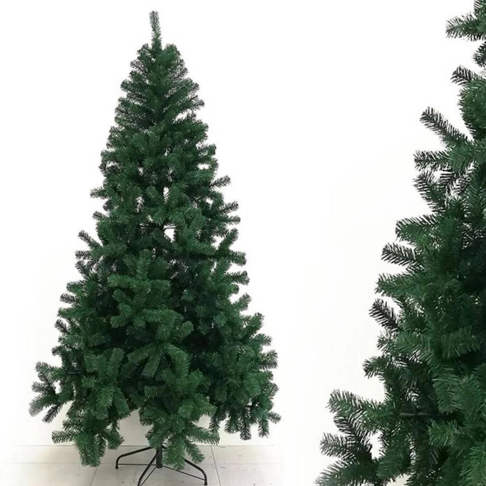 Trade Shop - Albero Di Natale Artificiale Base A Croce Da 180cm Super Folto Con Rami Verde -