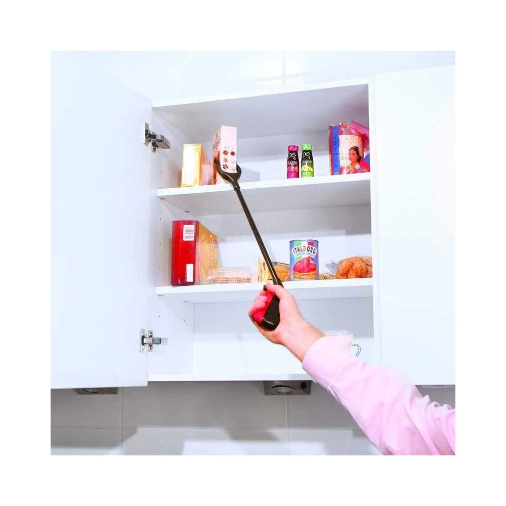Trade Shop - Pinza Raccogli Oggetti Braccio Prendi Tutto Con Manico Lunghezza 98 Cm -