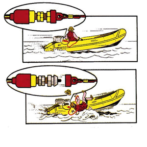 Stacco automatico rosso accensione off massa per barca
