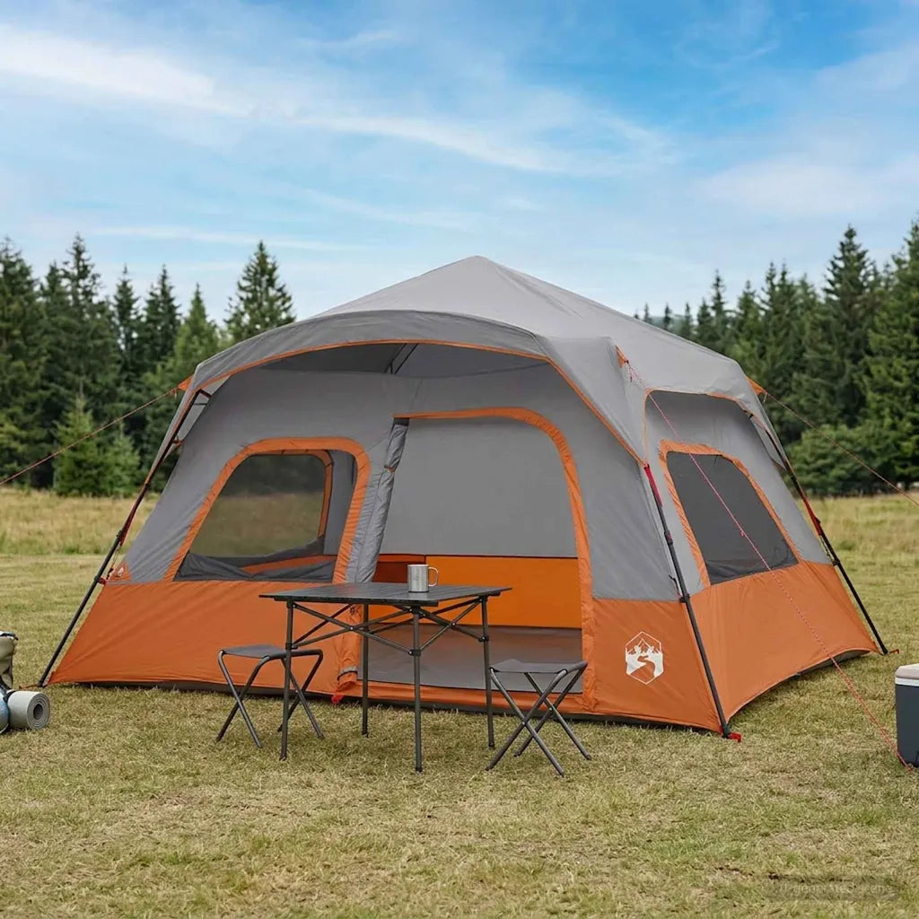 Tenda Istantanea Grigio e arancione 340 x 280 x 190 cm 42017483