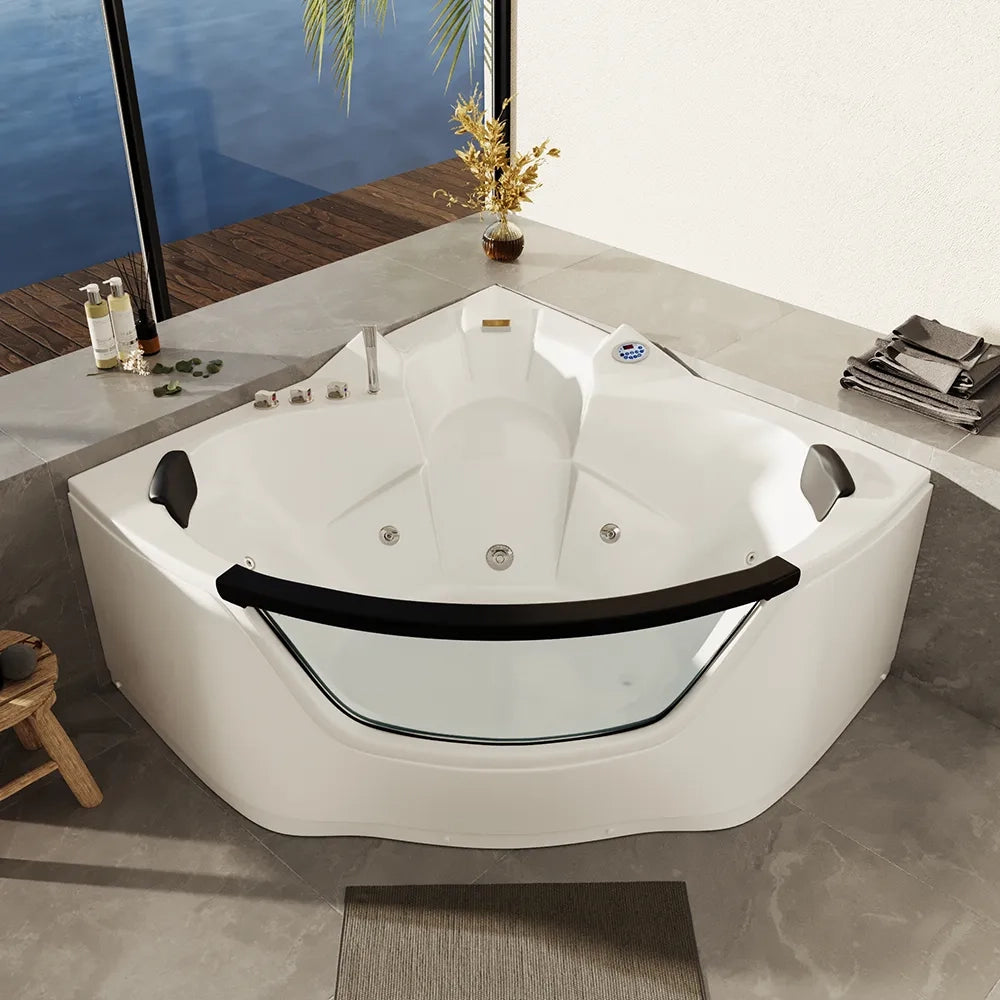 Vasca idromassaggio angolare 135x135 da interno con riscaldamento | Bliss