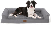 Letto per cani ortopedico per grandi cani, divano per cani lavabile, grande banca di supporto per cani in gomma epossidica con copertura rimovibile e lavabile, imbottitura impermeabile e fondo antiscivolo