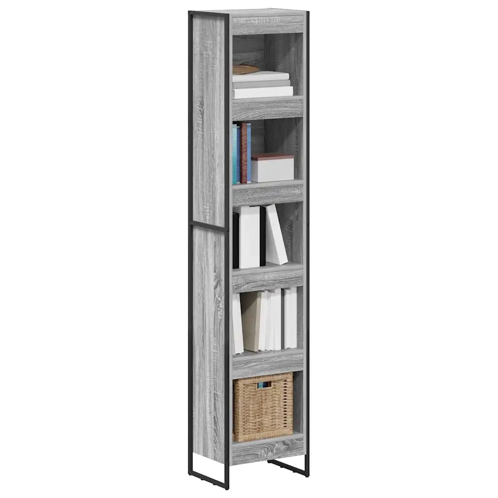 Armadio per Libri Grigio Sonoma 40 x 30 x 189,5 cm