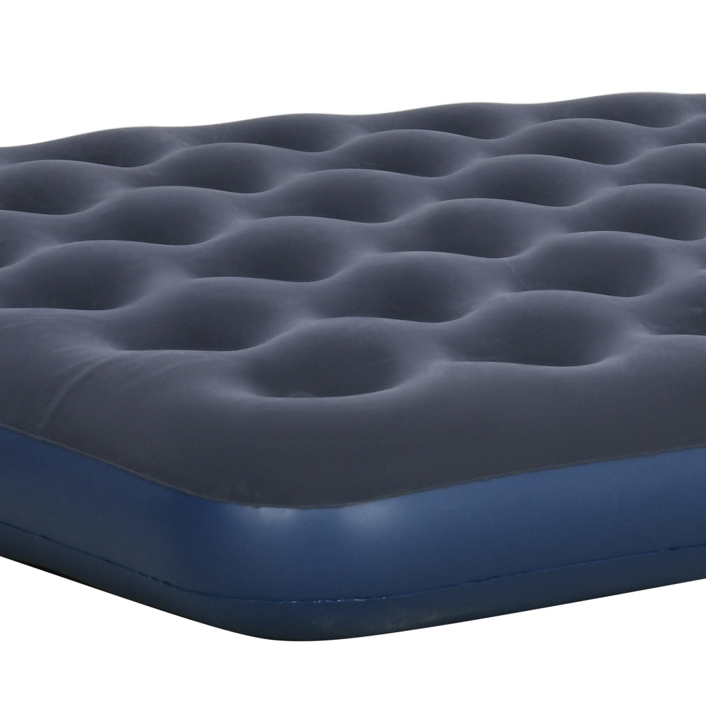 Materasso gonflabile 2 persone con pompa a mano ¨C zephmum ¨C blu