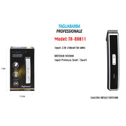Trade Shop - Taglia Barba Professionale Elettrico Rasoio Barba Uomo A Batteria Ta-ba011 -