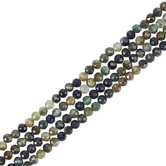 Set di Perle Termali in Pietra Naturale - 3 mm Spaziatura - 2 Filoni - 127 Pezzi - Adatto per Gioielli e Regali