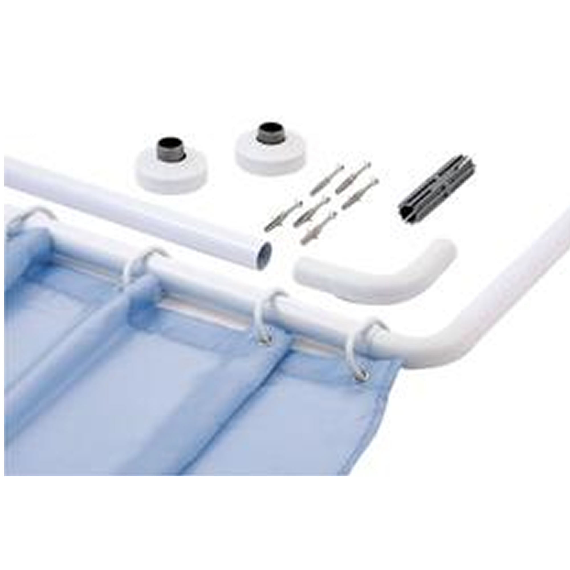 Tubo doccia tondo 80x80 bianco diametro mm 25