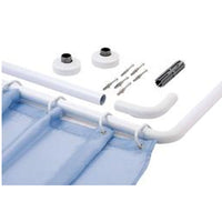 Tubo doccia tondo 80x80 bianco diametro mm 25