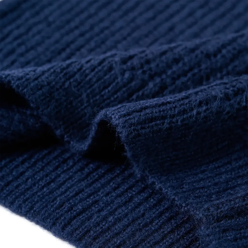 Maglione per Bambini Lavorato a Maglia Blu Marino 140 14533