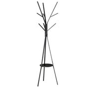 Appendiabiti, appendiabiti autoportante, supporto per abiti, 180 cm, metallo nero, elegante appendiabiti da ingresso per ordine e raffinatezza