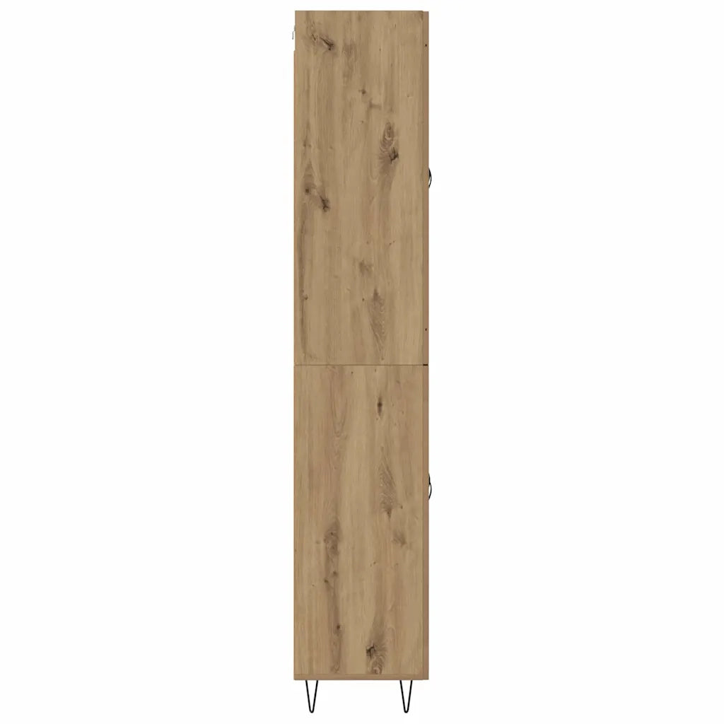 Credenza-Buffet-Armadio da cucina Rovere artigianale 69,5 x 34 x 180 cm 139175