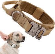 Cinturone Tattico per Cani Adattabile con Maniglia e Cinghia di Nylon Spesso per Addestramento e Caccia con Grilletto Metallico - Taglia L, adatto per Cani di Taglia Media e Grande