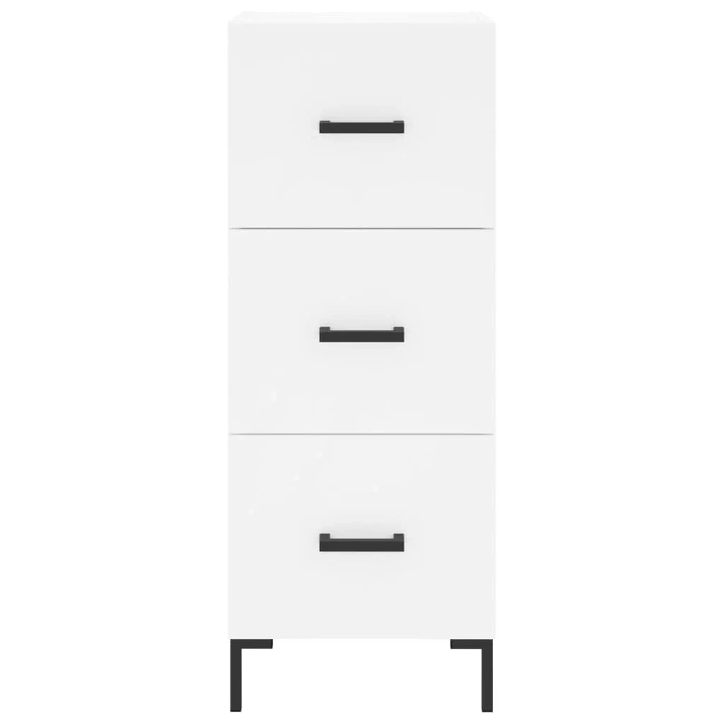 Buffet credenza cassettiera mobiletto mobile contenitore organizer cucina soggiorno salotto alto 34,5 x 34 x 180 cm legno ingegnerizzato bianco 02_0032301