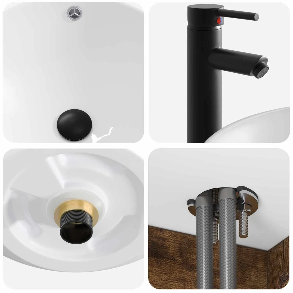 Set di Armadi da Bagno 3 pz Rovere Fumo 49 x 44,5 x 66,5 cm 3405762