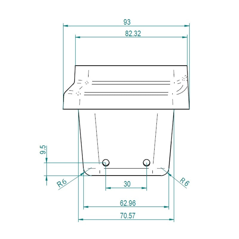 Braciere in ghisa per Stufa a Pellet 113mm x 93mm H: 81mm Bocca: 95x82mm - GHISA di 6,5mm 14809010