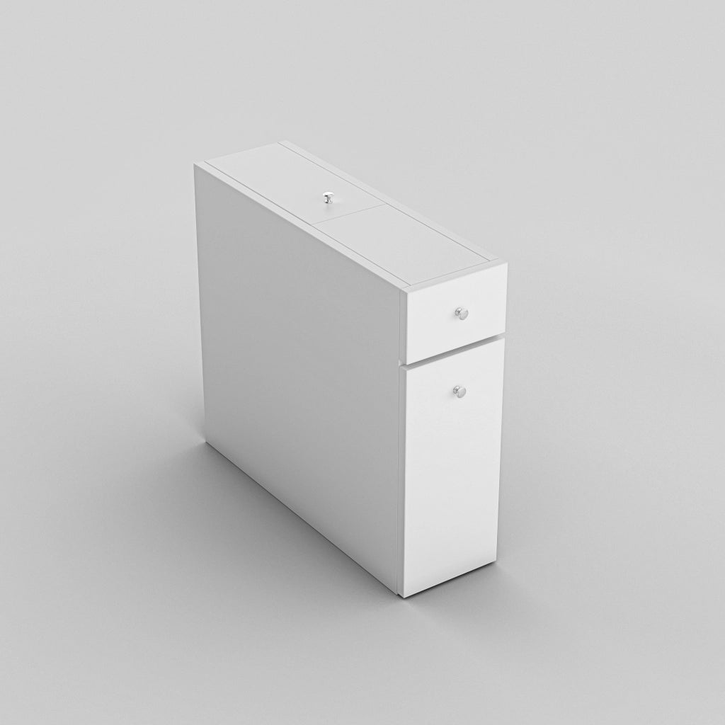 Mobile da bagno in legno "Calencia" - 60 x 19 x 55 cm - Bianco