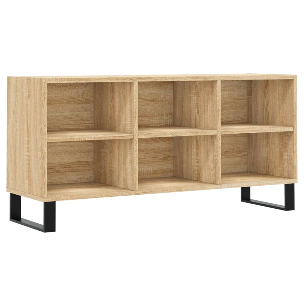Mobile TV multimediale mensola TV credenza mobile TV sala da pranzo soggiorno camera da letto rovere Sonoma 103,5 x 30 x 50 cm legno ingegnerizzato marrone 02_0027455