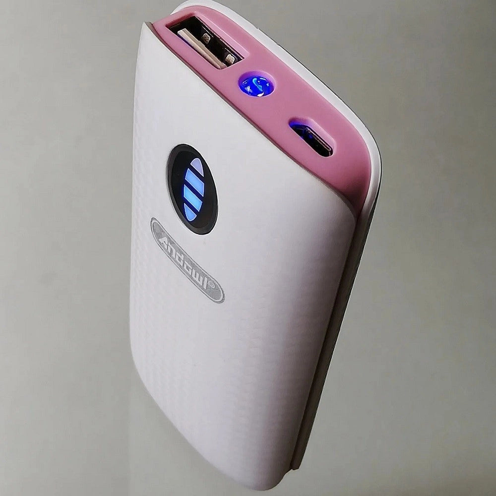 Trade Shop - Power Bank Portatile 5000mah Con Torcia A Led 2 Porte Usb Ricarica Veloce Q-t69 -