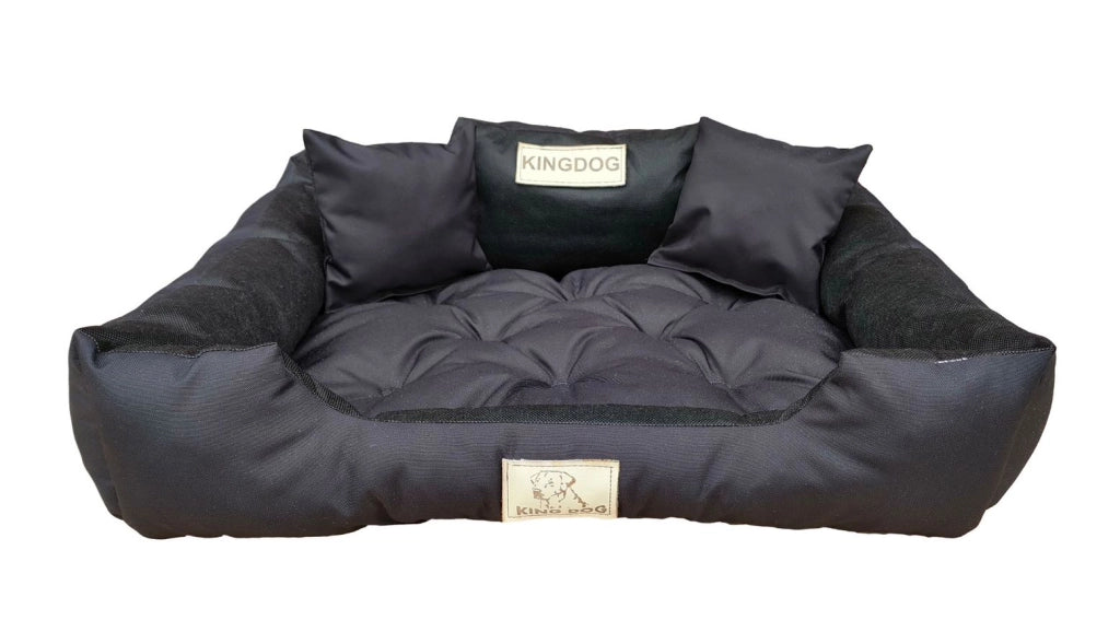 AIO FACTORY 55x45 cm KINGDOG Cuccia per cani impermeabile personalizzabile Nero