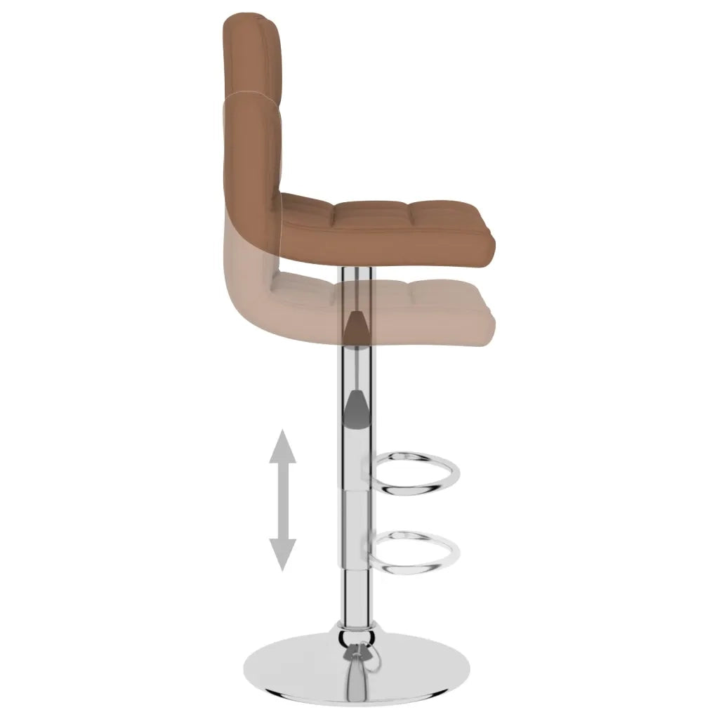 Sgabello da Bar Marrone in Tessuto 334232