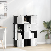 Organizzatore Portaoggetti con 12 Cubi e Ante Trasparenti in PP cod mxl 42673