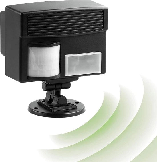 Deterrente per Animali - fino a 5 m di Raggio - Sensore di Movimento - Resistente ai Meteorismi IP44
