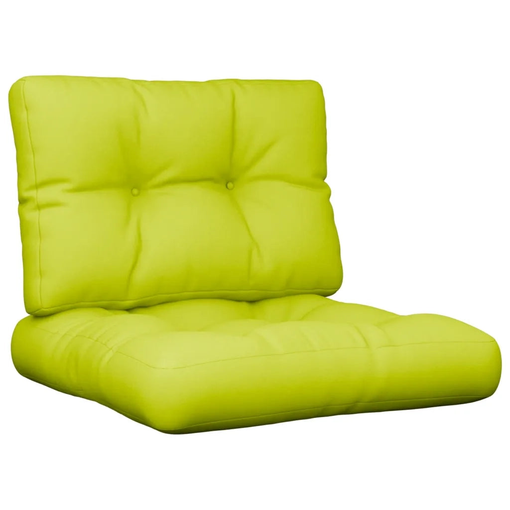 Cuscini per Divani in Pallet 2 pz Verde Intenso in Tessuto 360678