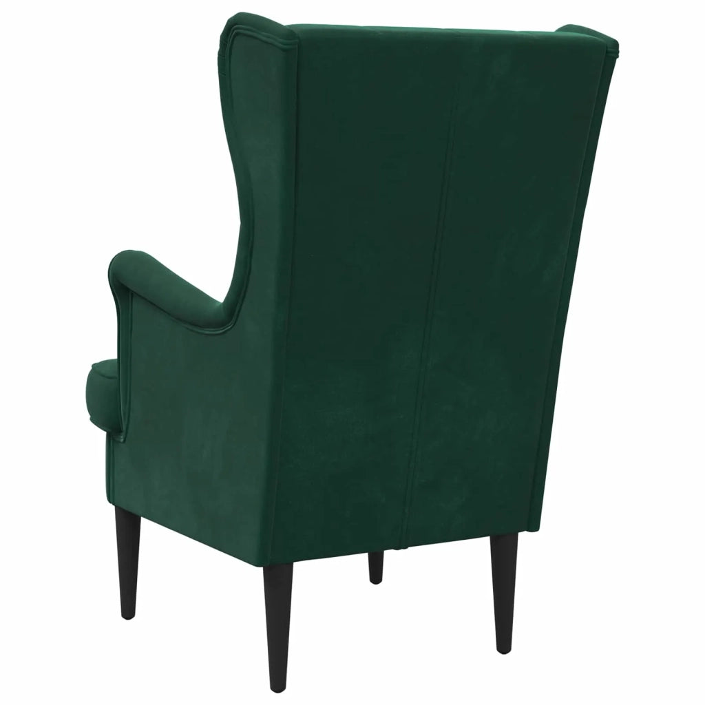 Poltrona | Sedia Relax Verde Scuro Velluto