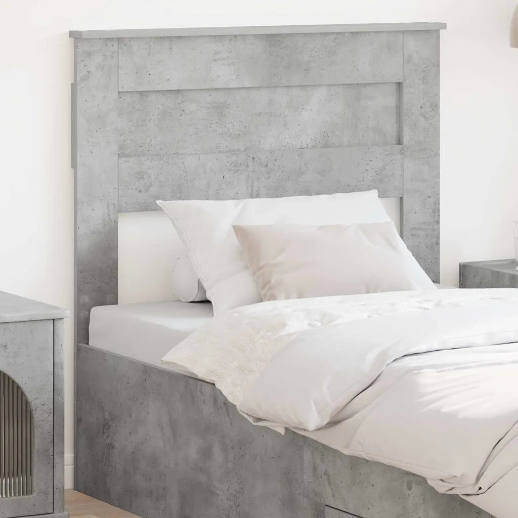 Testiera-Testata-Testiera Decorativa Grigio cemento 100 cm Legno multistrato 220054