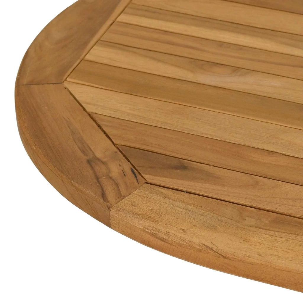 Piano del tavolo Ovale Legno di teak solido Naturale 42033171