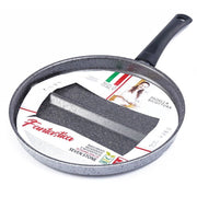 Trade Shop - Padella Per Bicottura Con Divisorio Integrato Antiaderente Antigraffio Diametro 28/32 Cm -