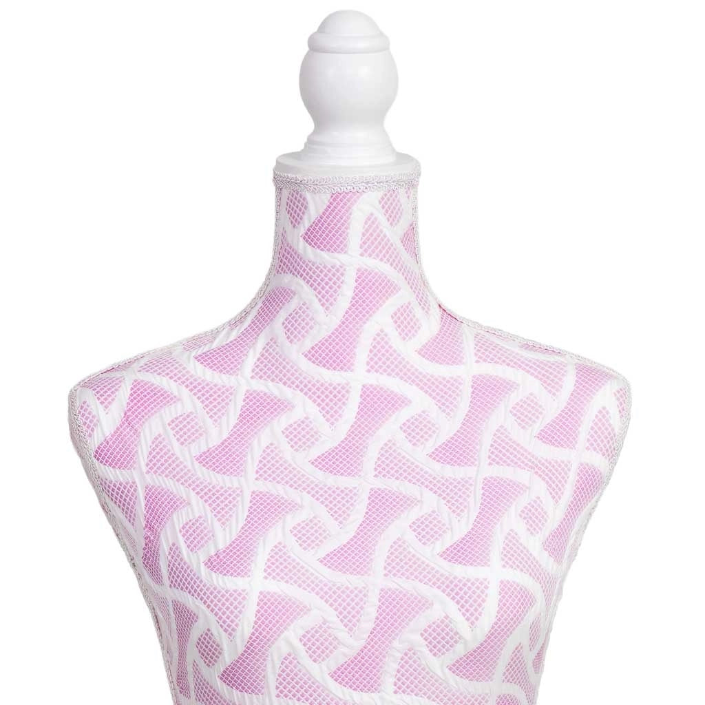 Manichino legno/schiuma tessuto rosa