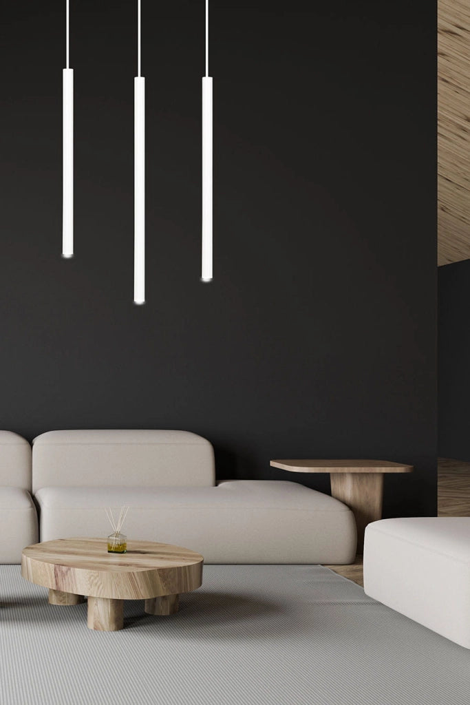 Emibig Selter 3 lampadario bianco 3xG9 45cm H120cm
