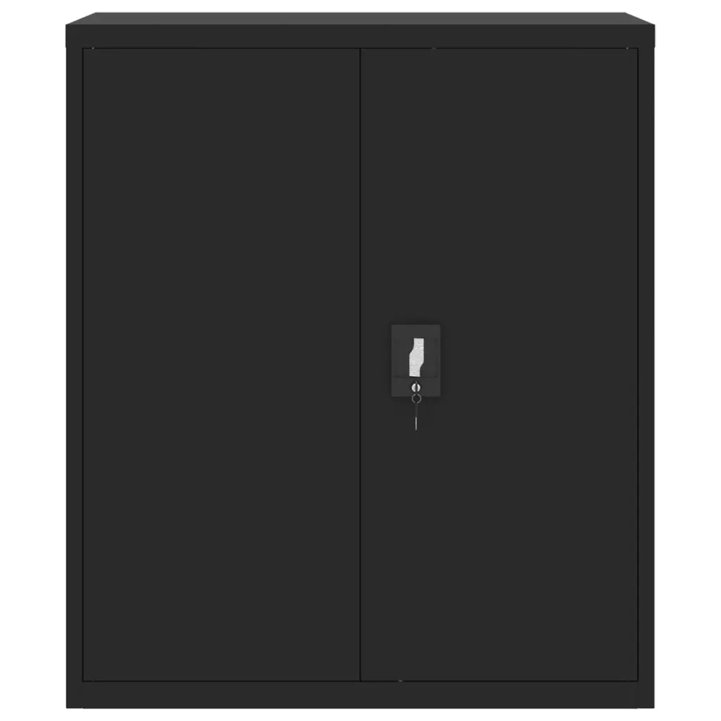 Armadio Classificatore Nero 90x40x105 cm in Acciaio