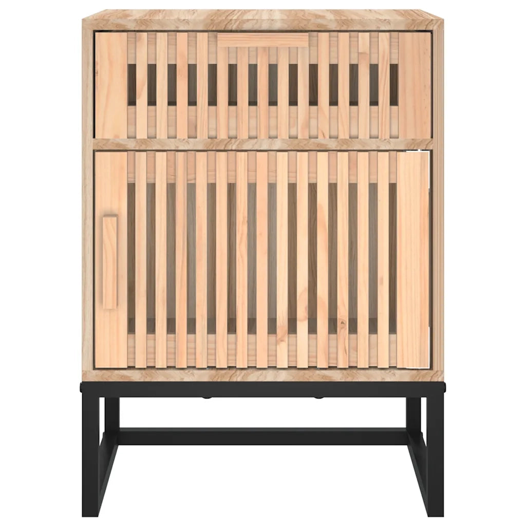 Comodini 2 pz-Set di 2 Tavolino da notte 40x30x55,5 cm Legno Multistrato e Ferro