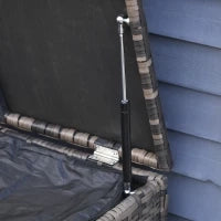 Set da Giardino 6 Pezzi in Rattan con Divani, Poltrone e Tavoli Contenitore, Marrone