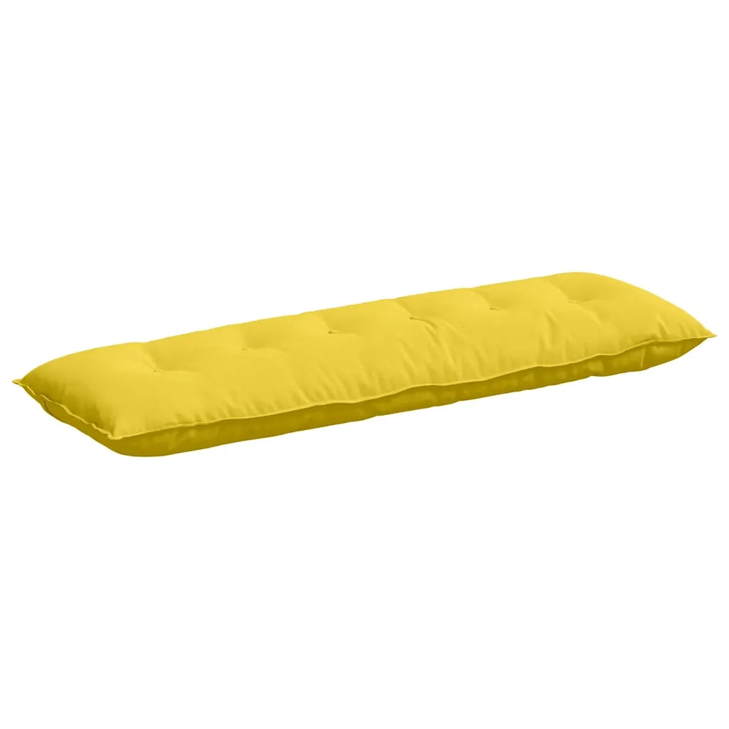 Cuscino per Schiena | Cuscino dorsale Giallo Chiaro 160 x 19 x 50 cm Tessuto
