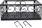 Sostegno di Piante Decorativo - Sospeso - Rame - Balcone/Terrazza - Adatto per 6,5 cm Railing - 30 x 20 x 2 cm - Sostegno di Piante