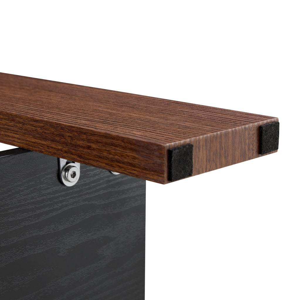 Tavolino da salotto in vetro con ripiano, 65x41x45,5 cm