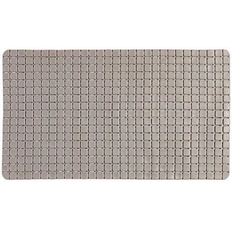 Tappetino antiscivolo in pvc mosaico tortora 40x70 cm