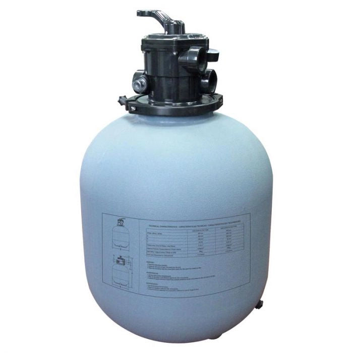 Filtro A Sabbia Gre Con Valvola Top Da 12 M³/h Portata (m³/h): 12 m³/h