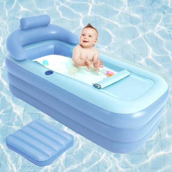 Bagno Portatile Ripiegabile per Adulti – Piscina Inflabile per Spa e Bagno per Interno e Esterno