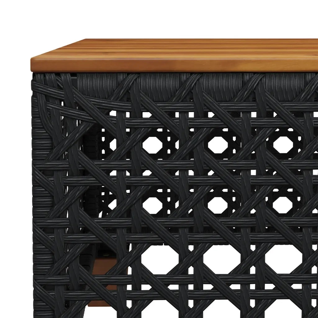 Set Divani da Giardino con Cuscini 8 pz Nero in Polyrattan 3261944
