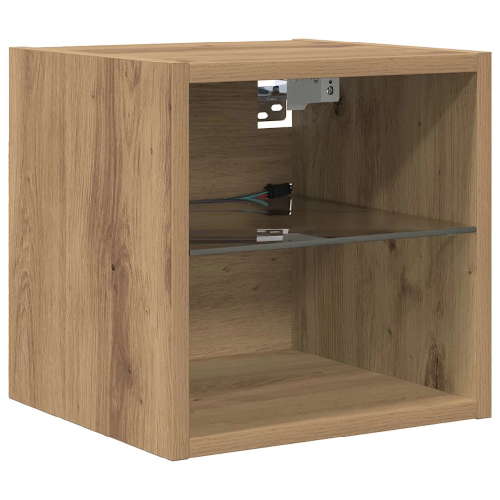Unità TV da Parete 4 pcs Rovere artigianale Legno multistrato 3402966
