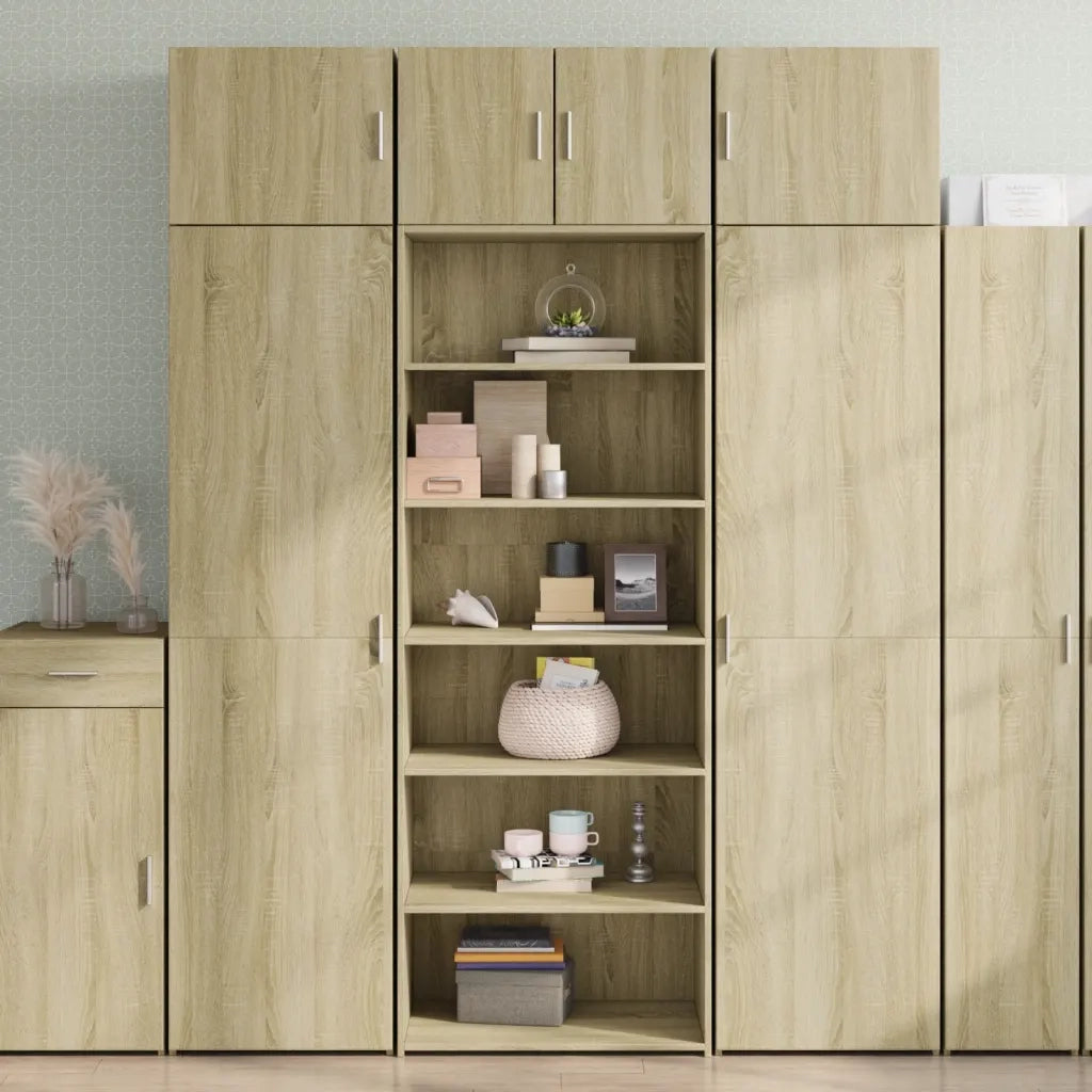 Credenza | Madia | Buffet da pranzo | Armadio da pranzo Rovere Sonoma 70x41x185 cm in Legno Multistrato