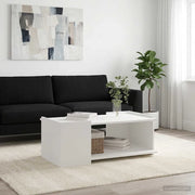 Tavolino da salotto Bianco 90 x 50 x 33 cm Legno ingegnerizzato 8000994